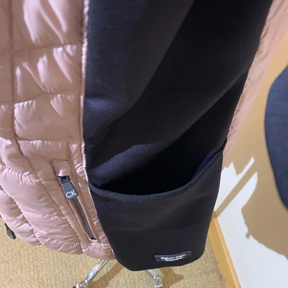 Calvin Klein Pink and Black Performance Jacket - Sz Med - Picture 9 of 14